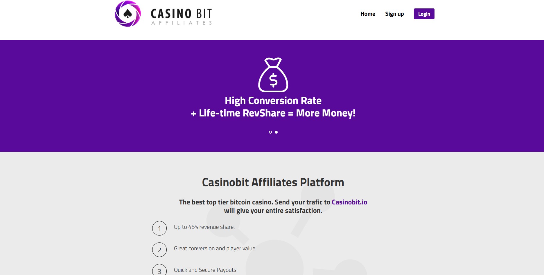 Programa de Afiliados de Casinobit.io