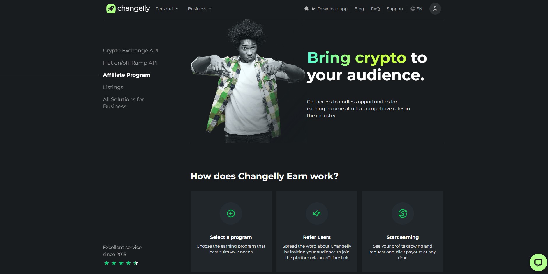 Programa de Afiliados de Changelly