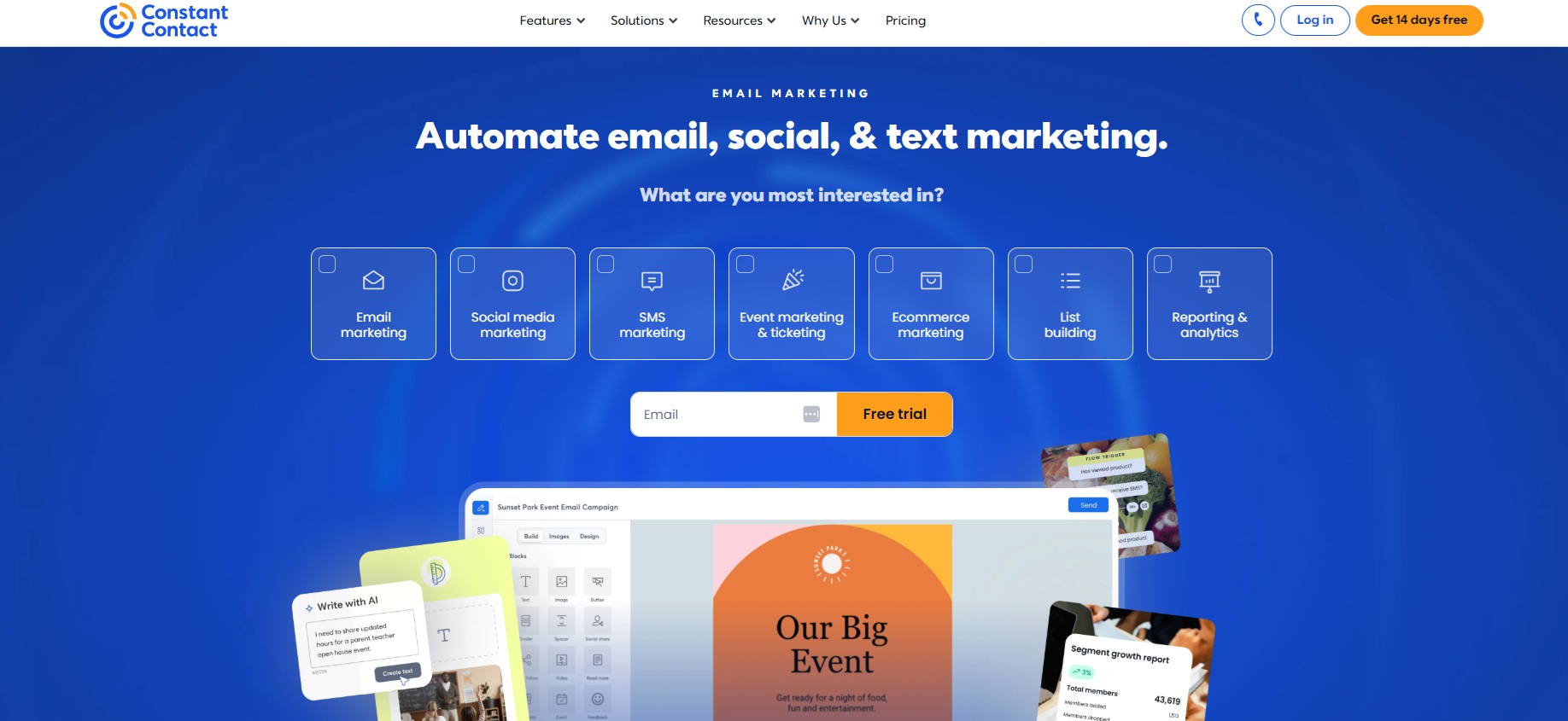 Programa de Afiliados de Email Marketing de Constant Contact