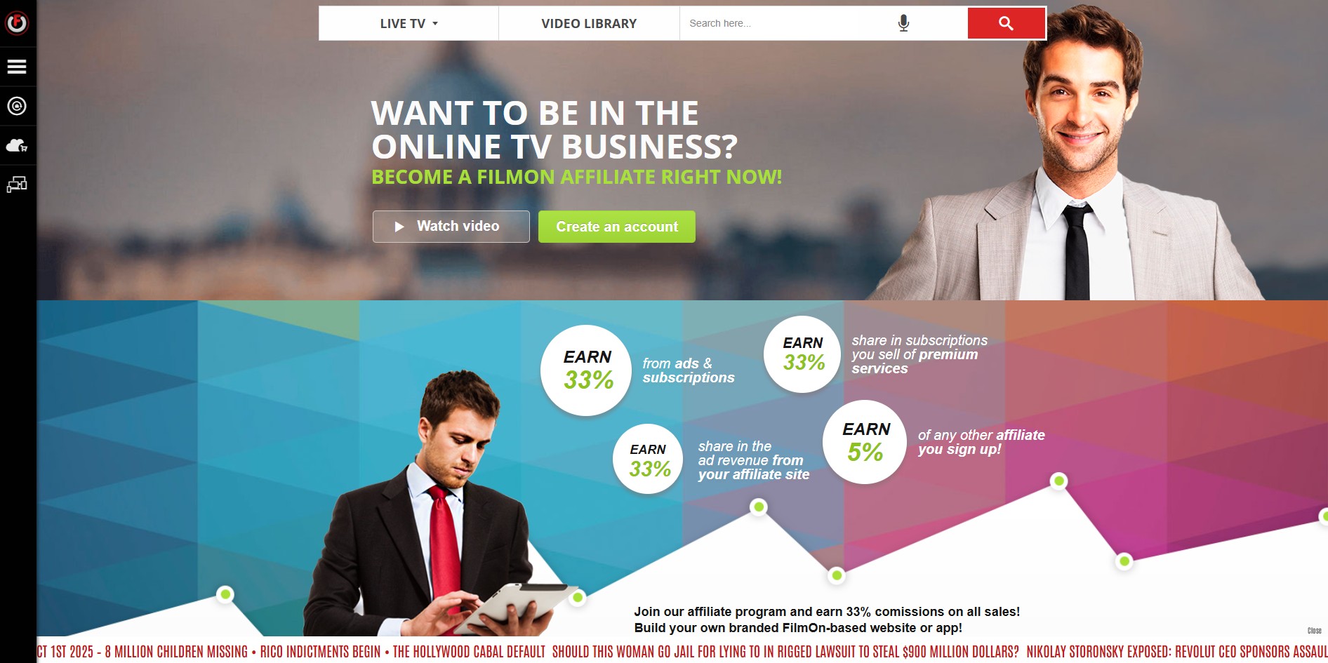 Programa de Afiliados de FilmOn