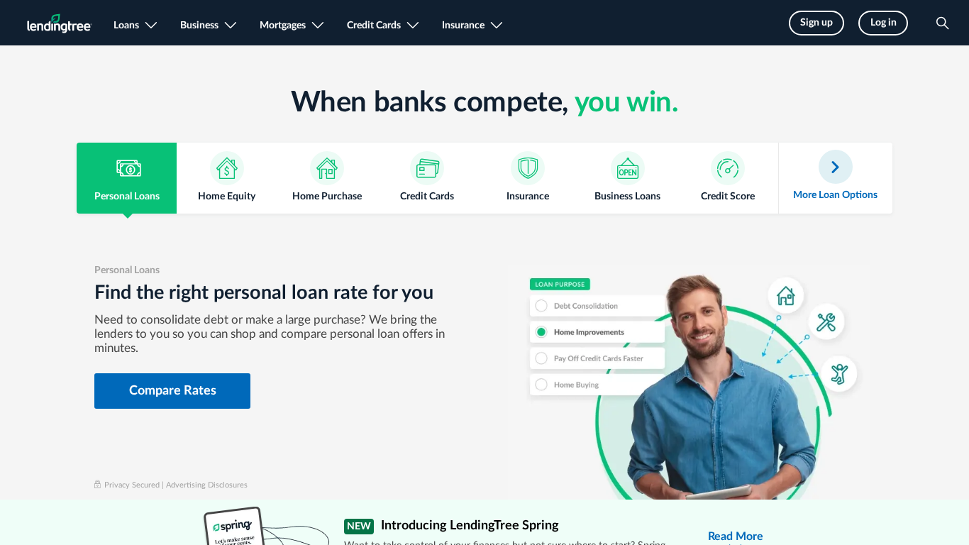 Programa de afiliados de LendingTree
