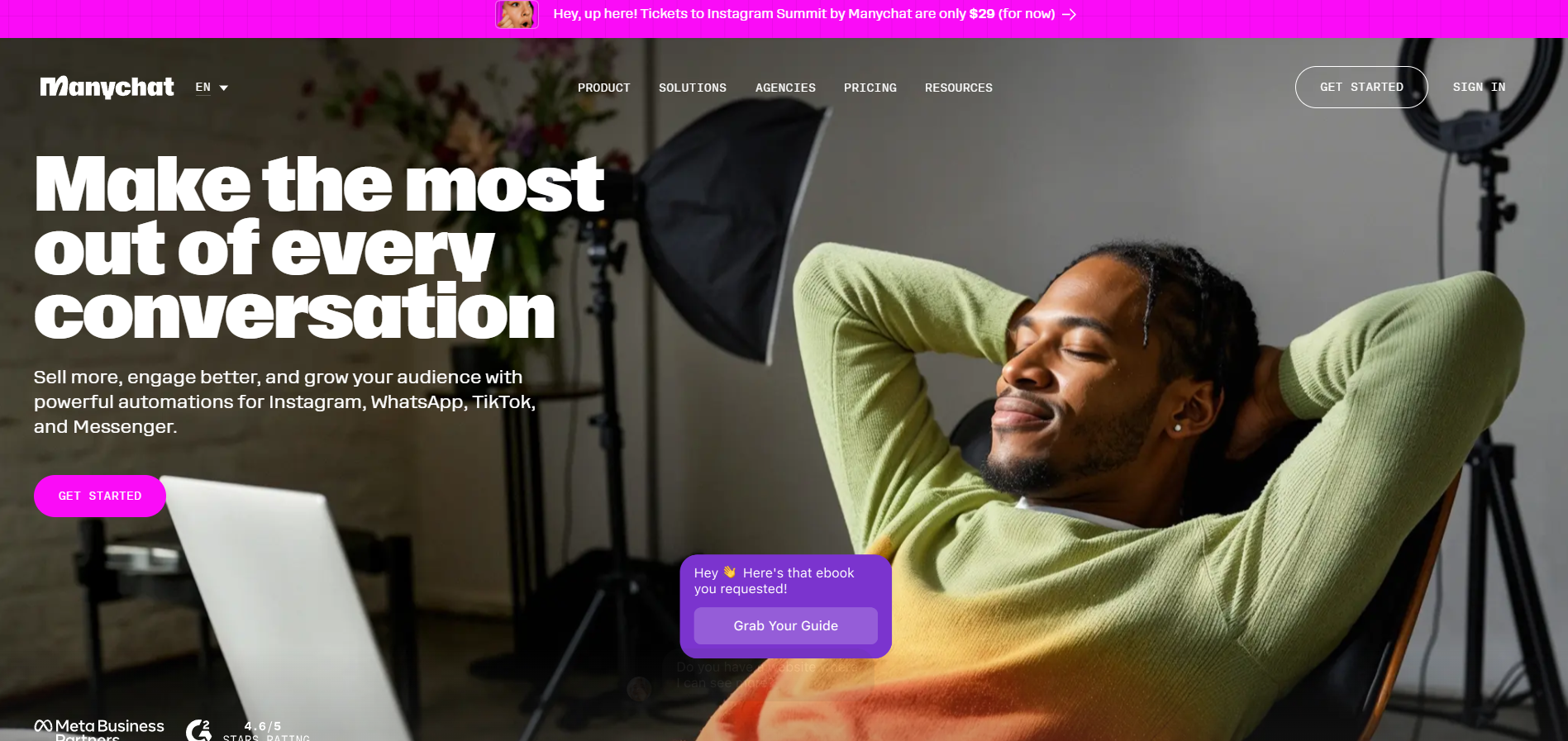 El Programa de Afiliados de ManyChat