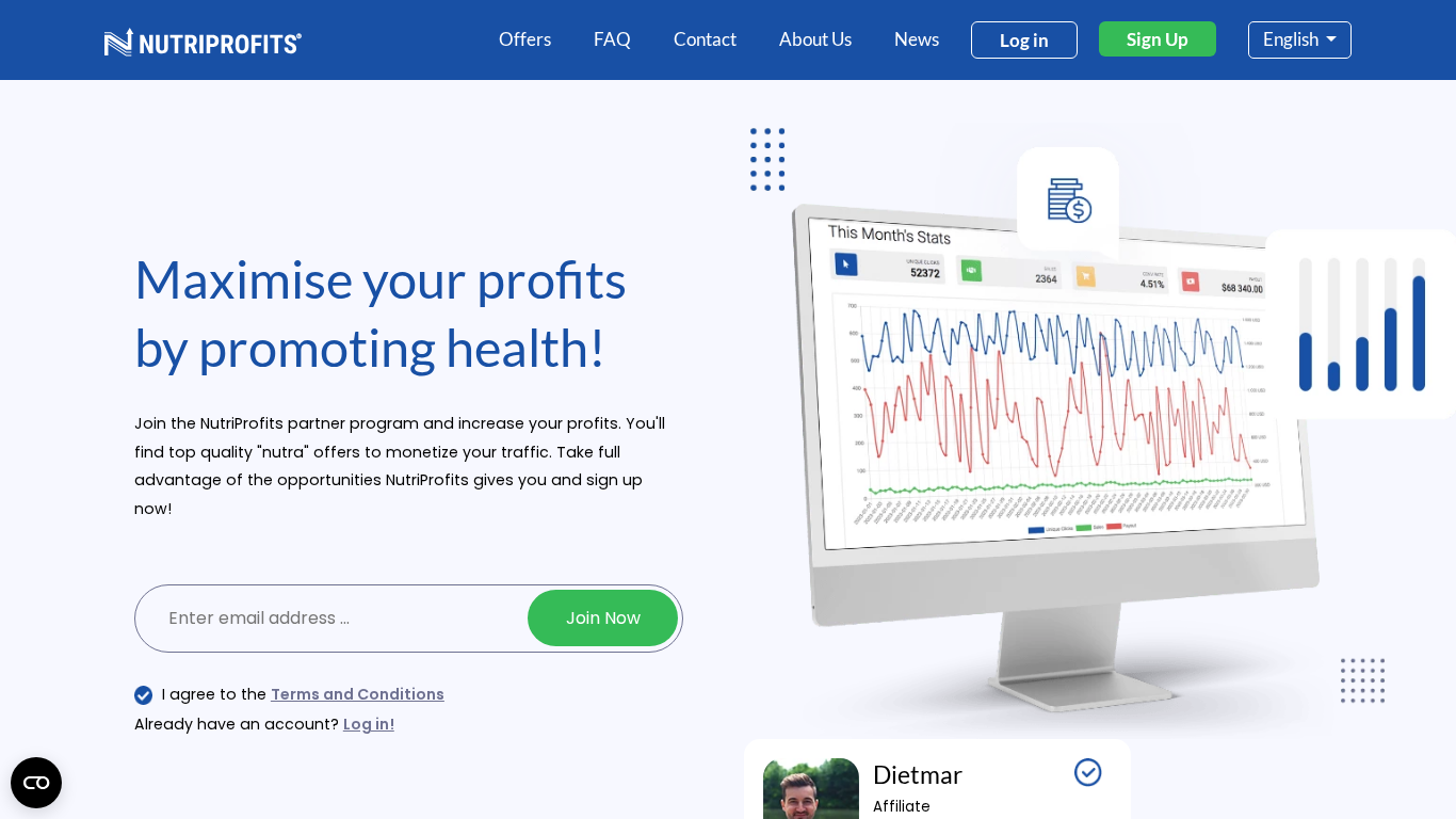 Programa de Afiliados de NutriProfits