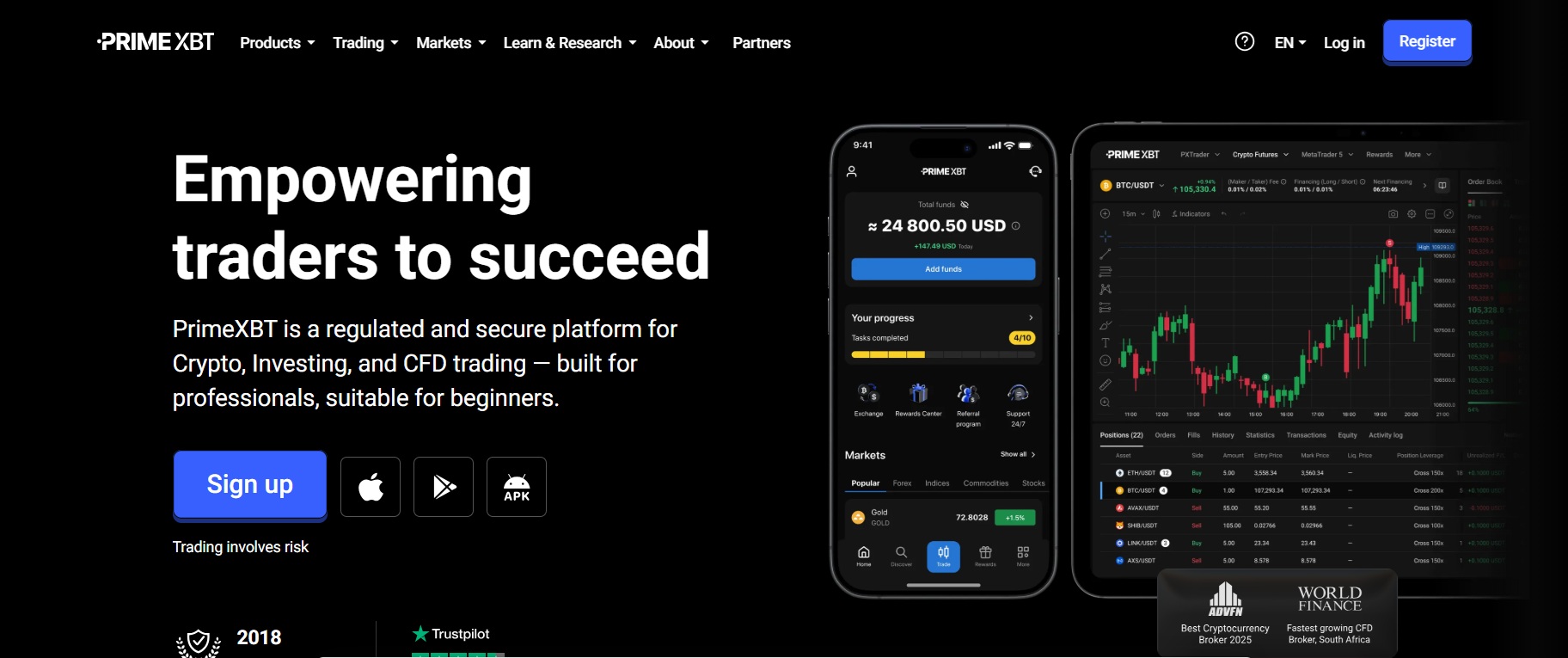 Programa de Afiliados de PrimeXBT