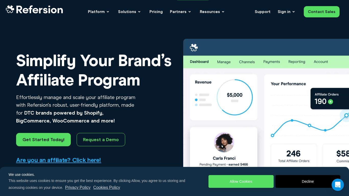 Programa de Afiliados de Refersion Marketplace