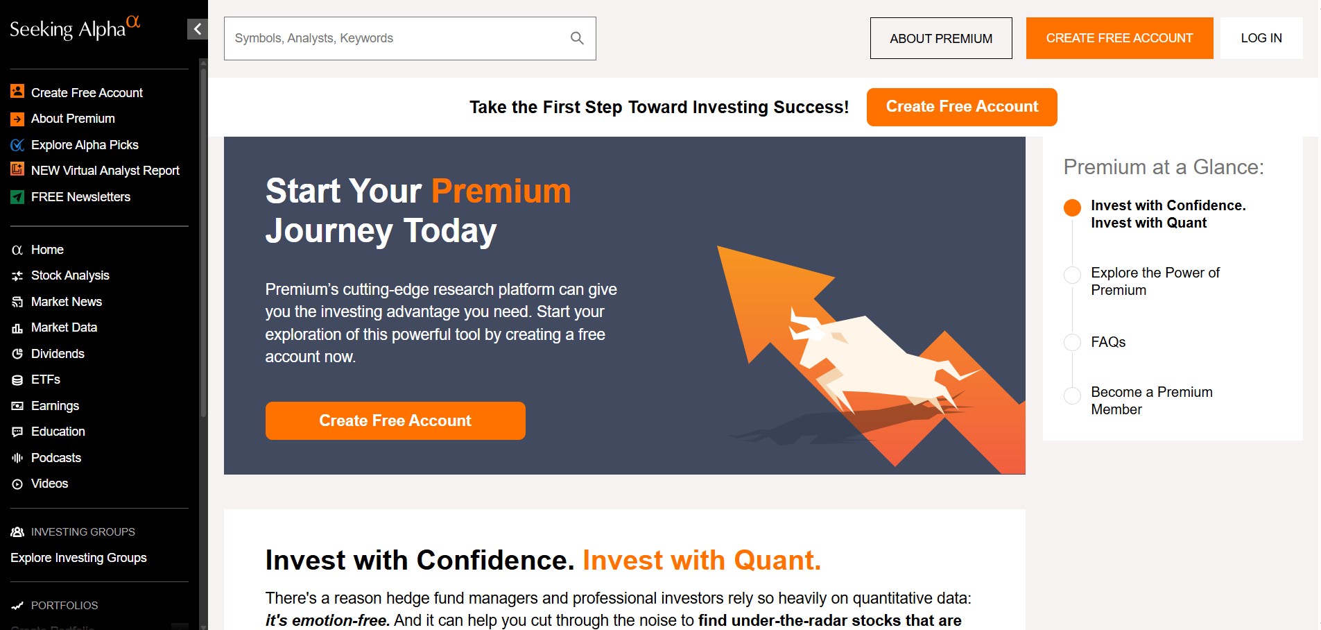 Programa de Afiliados de Seeking Alpha