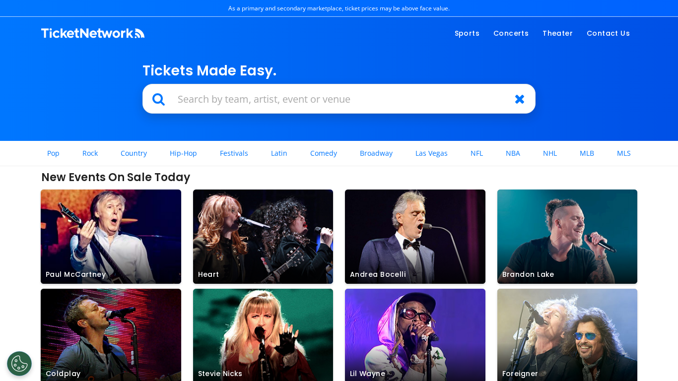 Programa de Afiliados de TicketNetwork