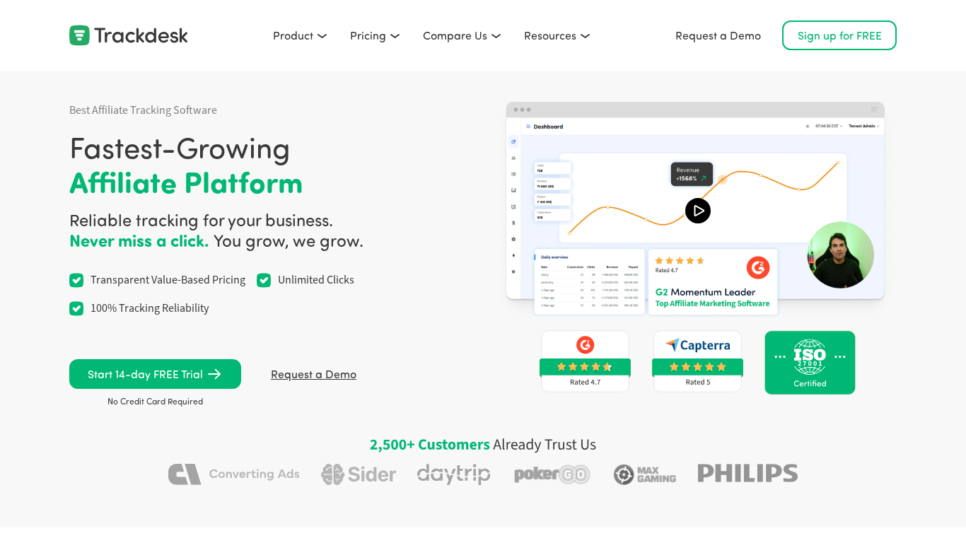 Programa de Afiliados de Trackdesk