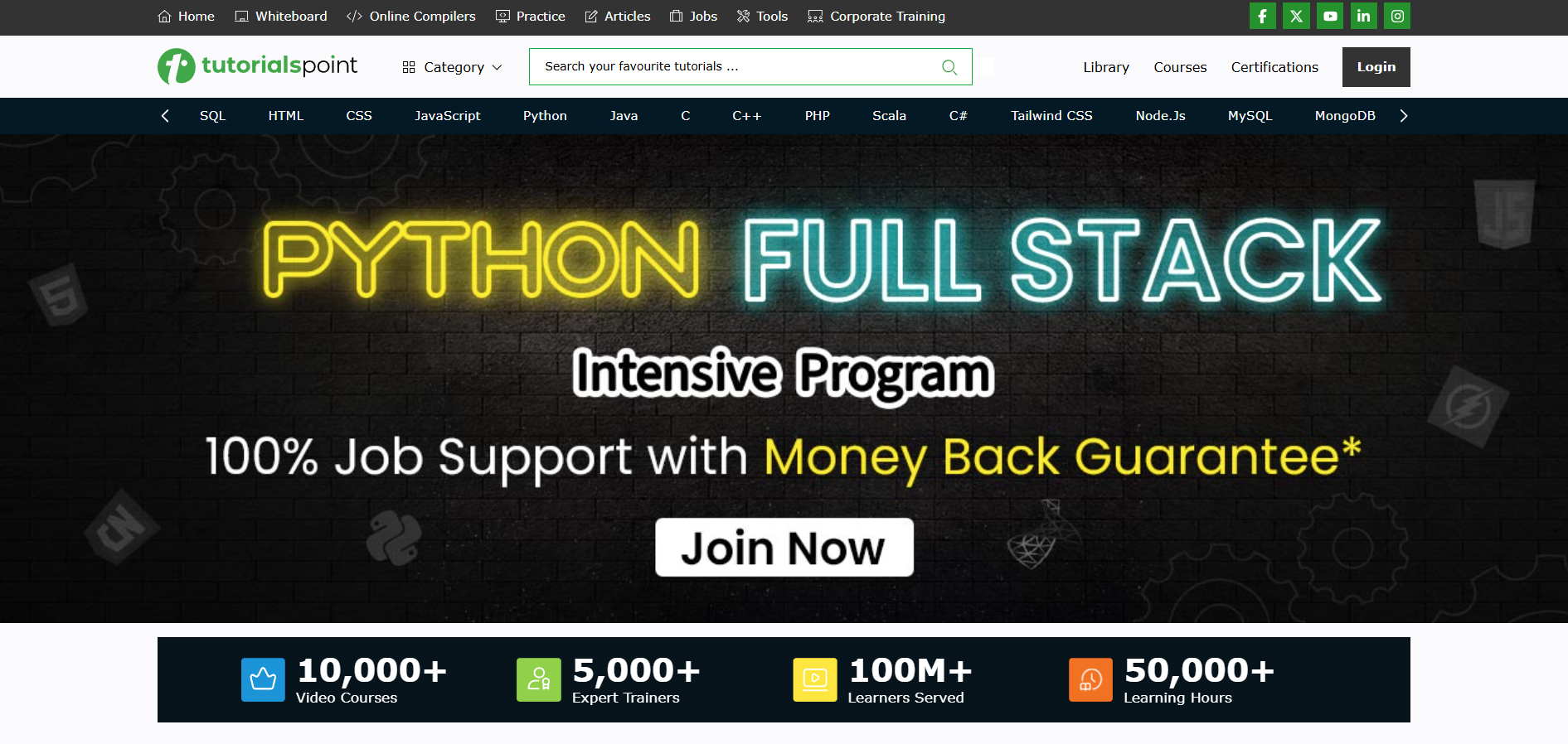 Programa de Afiliados de Tutorials Point