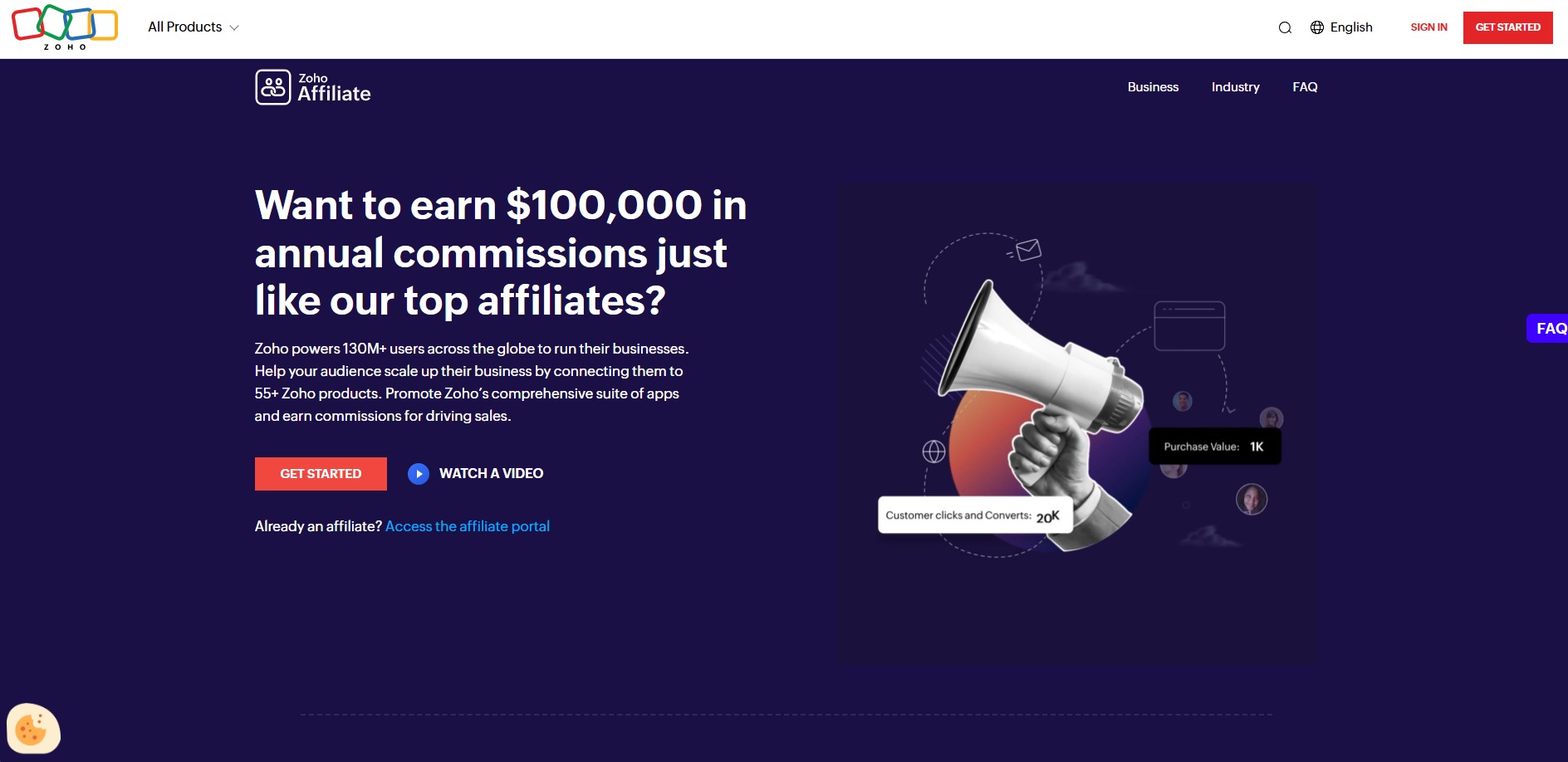 Programa de Afiliados de Zoho