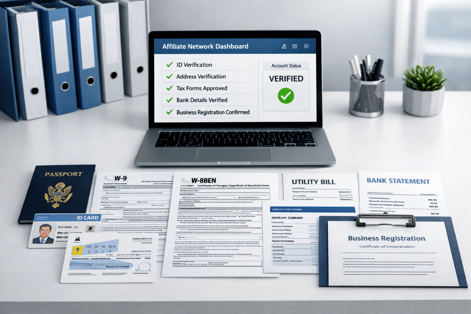 Documentos requeridos para solicitudes a redes de afiliados