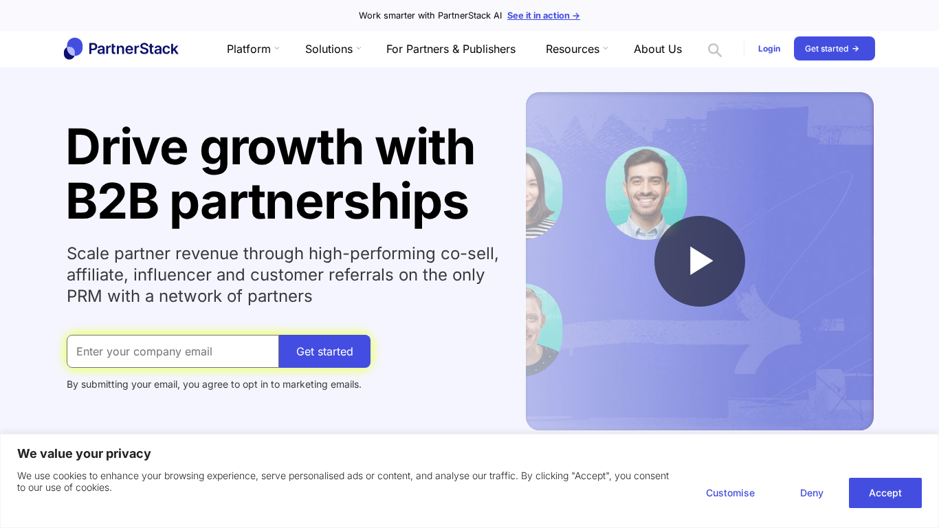 Plataforma de gestión de partners PartnerStack