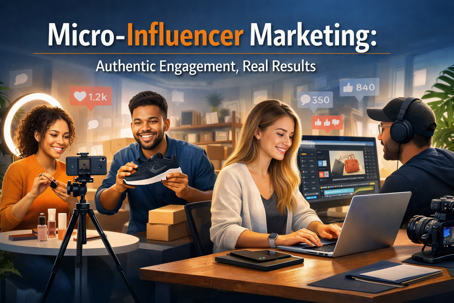 Beneficios de trabajar con microinfluencers frente a celebridades