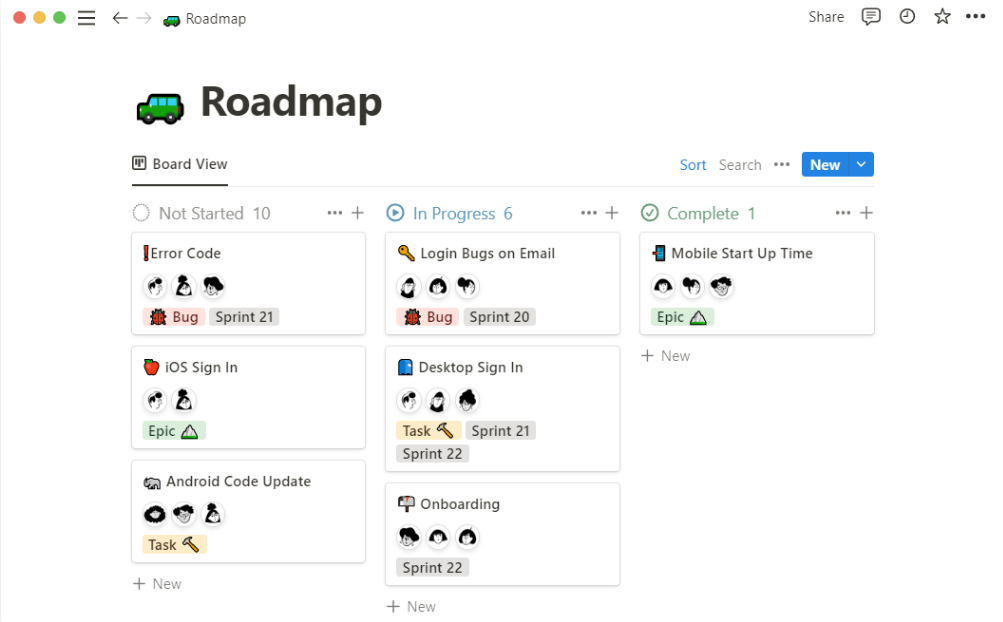 Notion Roadmap