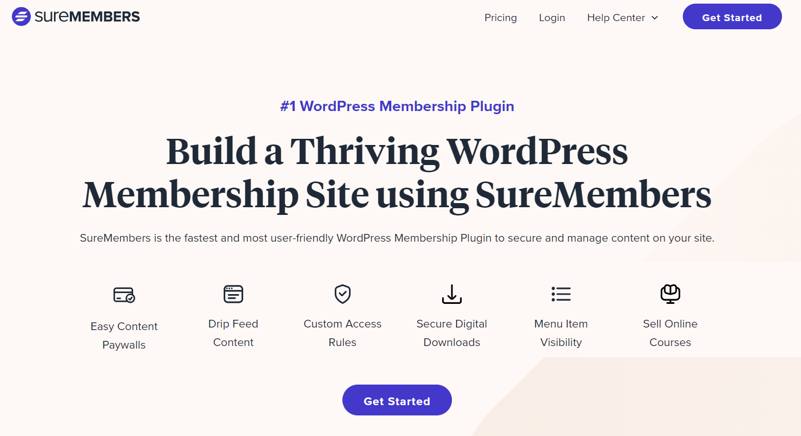 SureMembers homepage