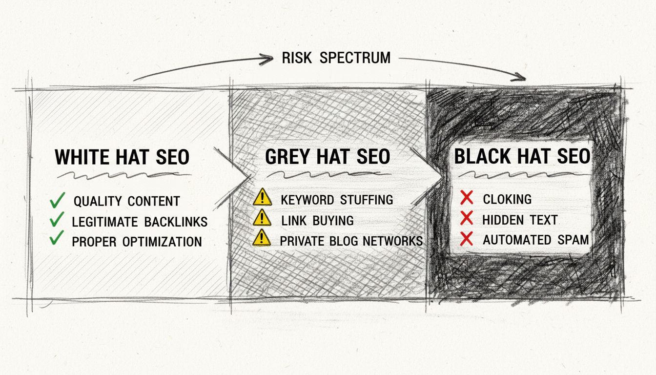 ¿Cómo Funciona el SEO Grey Hat? Riesgos, Tácticas y Mejores Alternativas