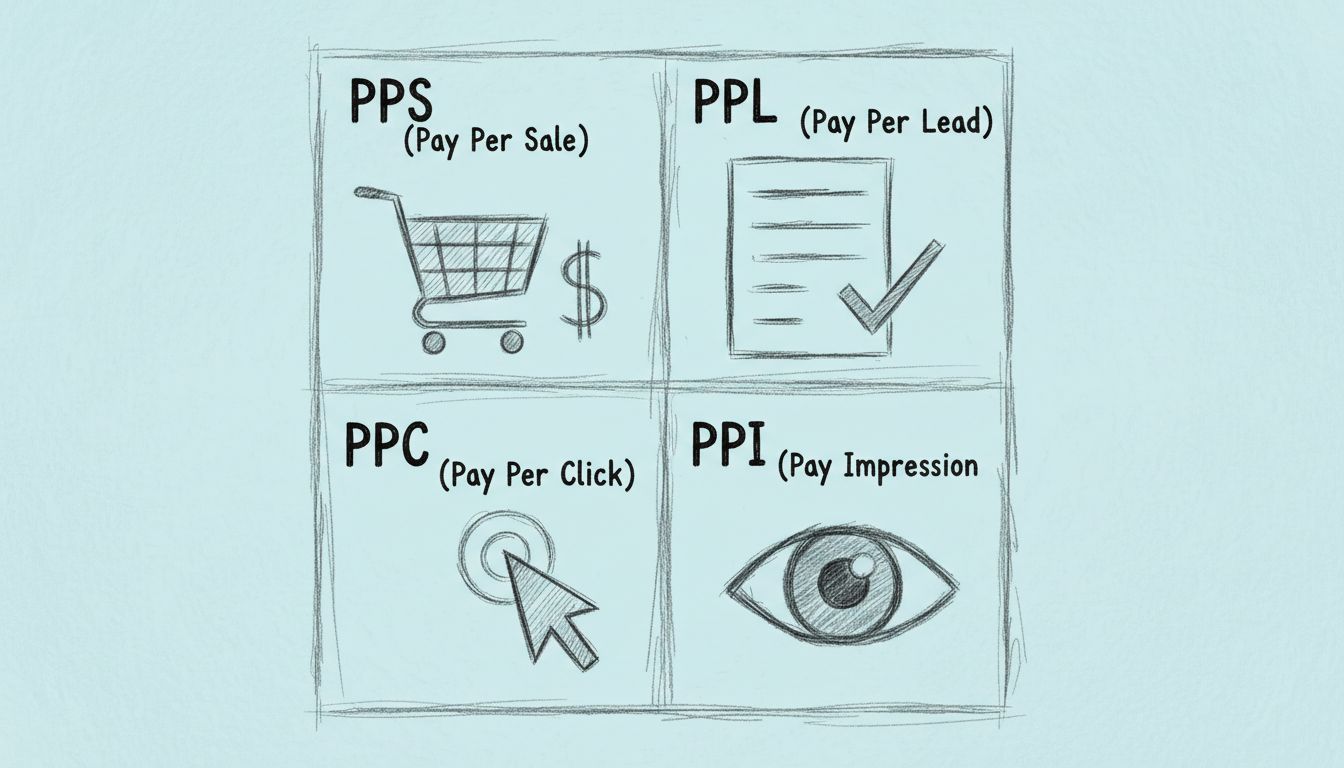 ¿Cuáles son los modelos de pago a afiliados más comunes?