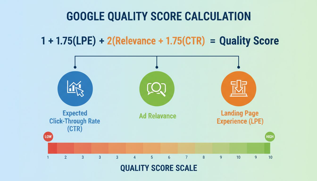 ¿Cómo se calcula el Quality Score de Google? Fórmula completa y componentes