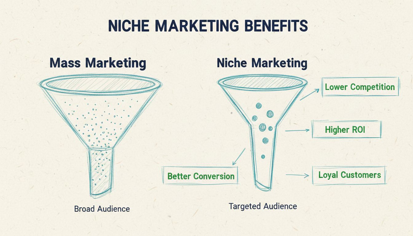 ¿Cuáles son los beneficios del marketing de nicho?