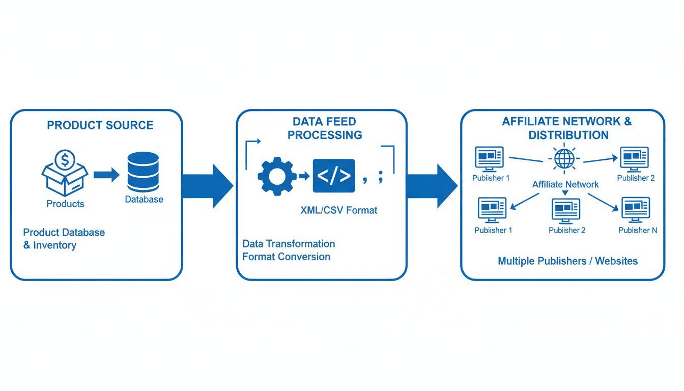 ¿Cómo se utiliza un feed de datos para afiliados?