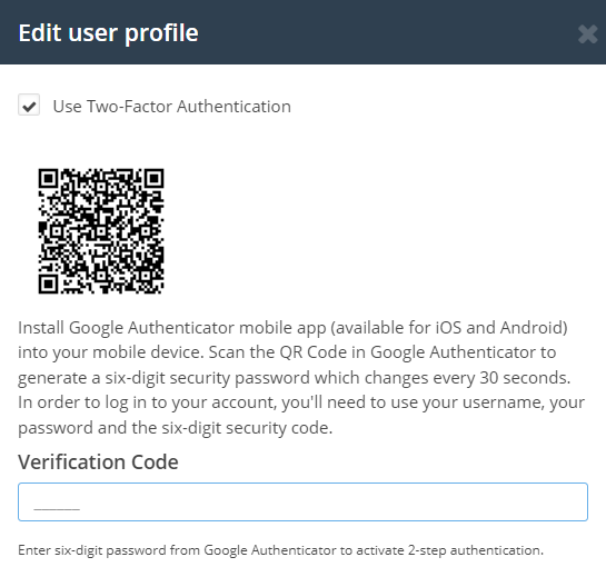 Post Affiliate Pro two-factor authentication