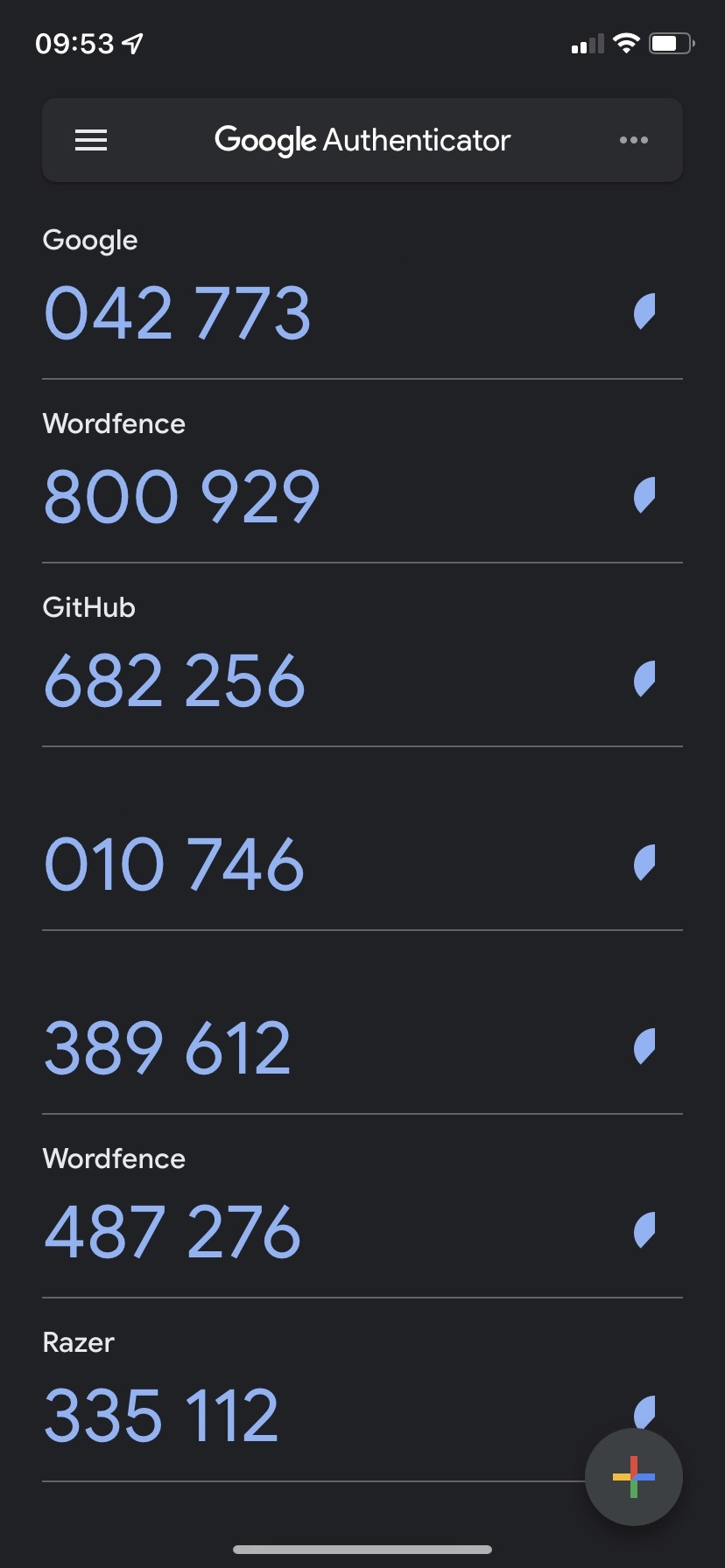 Google Authenticator app for 2-step verification