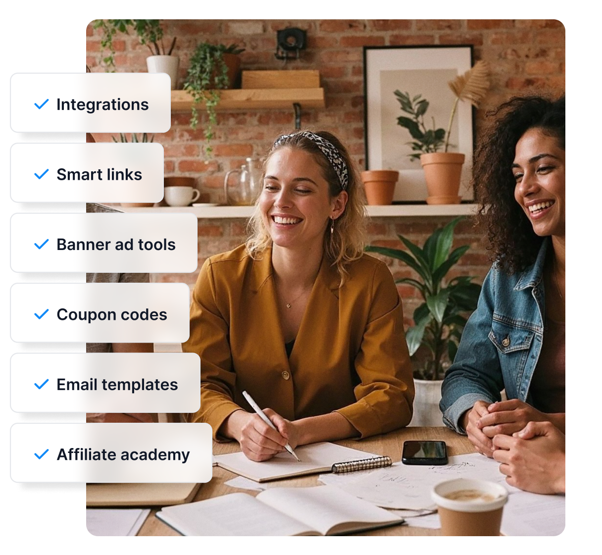 Post Affiliate Pro hace que la gestión de afiliados sea pan comido gracias a integraciones, enlaces inteligentes, materiales promocionales y más.