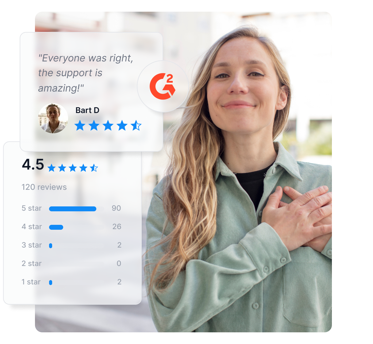 Mujer sonriente con un diagrama de marketing de afiliados a su lado.