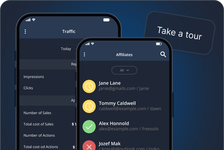 Haz un recorrido por Post Affiliate Pro