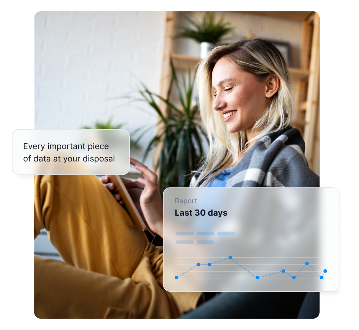 Función de informes de tendencias en Post Affiliate Pro mostrando métricas clave como impresiones, clics, conversiones y ventas.