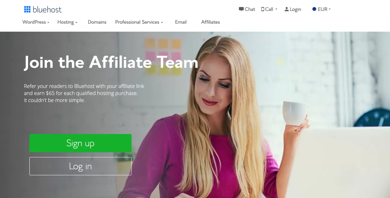 Hosting site affiliate marketing example