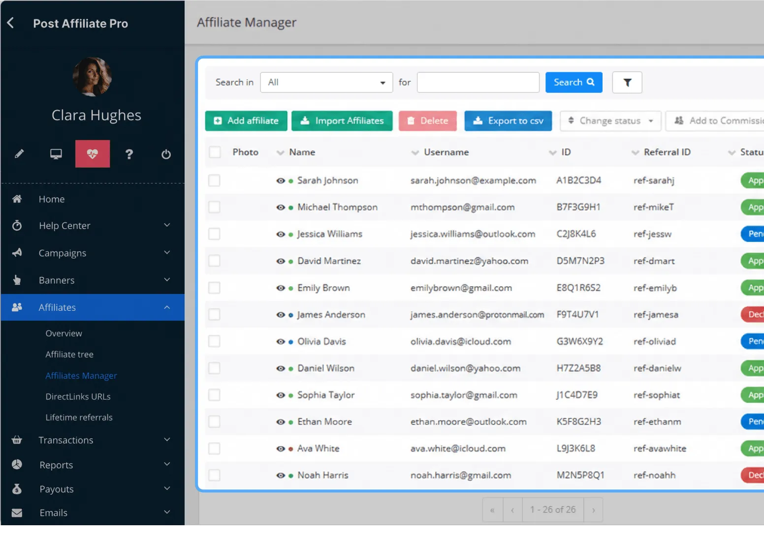 Automatiza los registros de afiliados