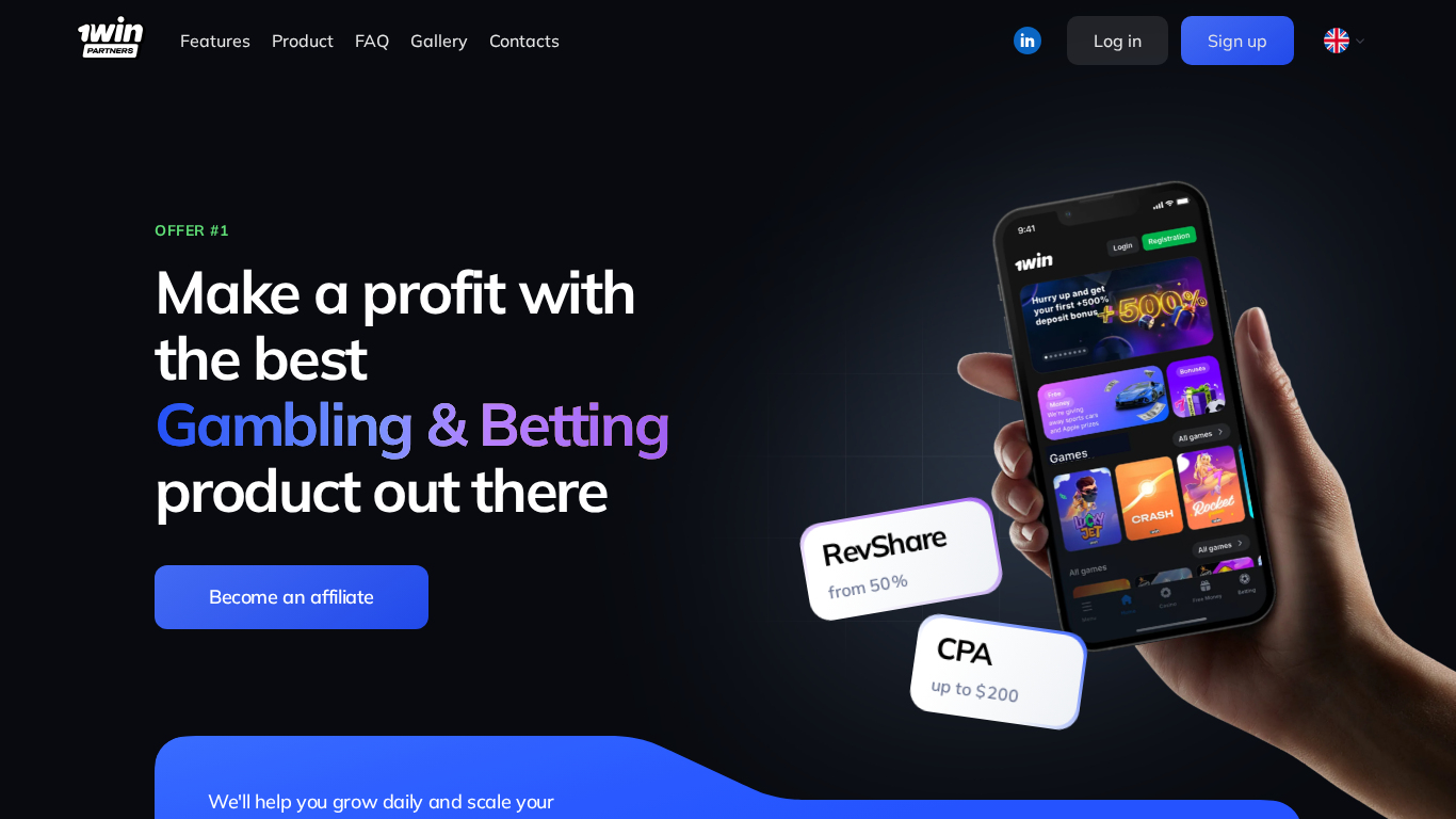Programa de Afiliados de 1win Partners