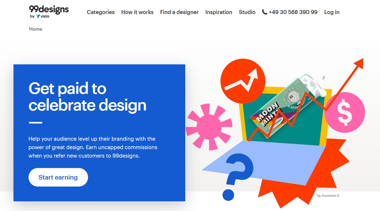 Programa de Afiliados de 99designs