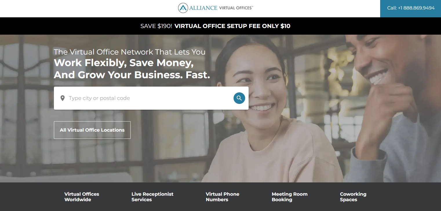 Programa de afiliados de Alliance Virtual Offices