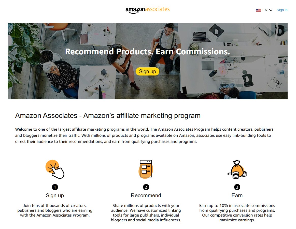 Programa de Afiliados de Amazon Associates