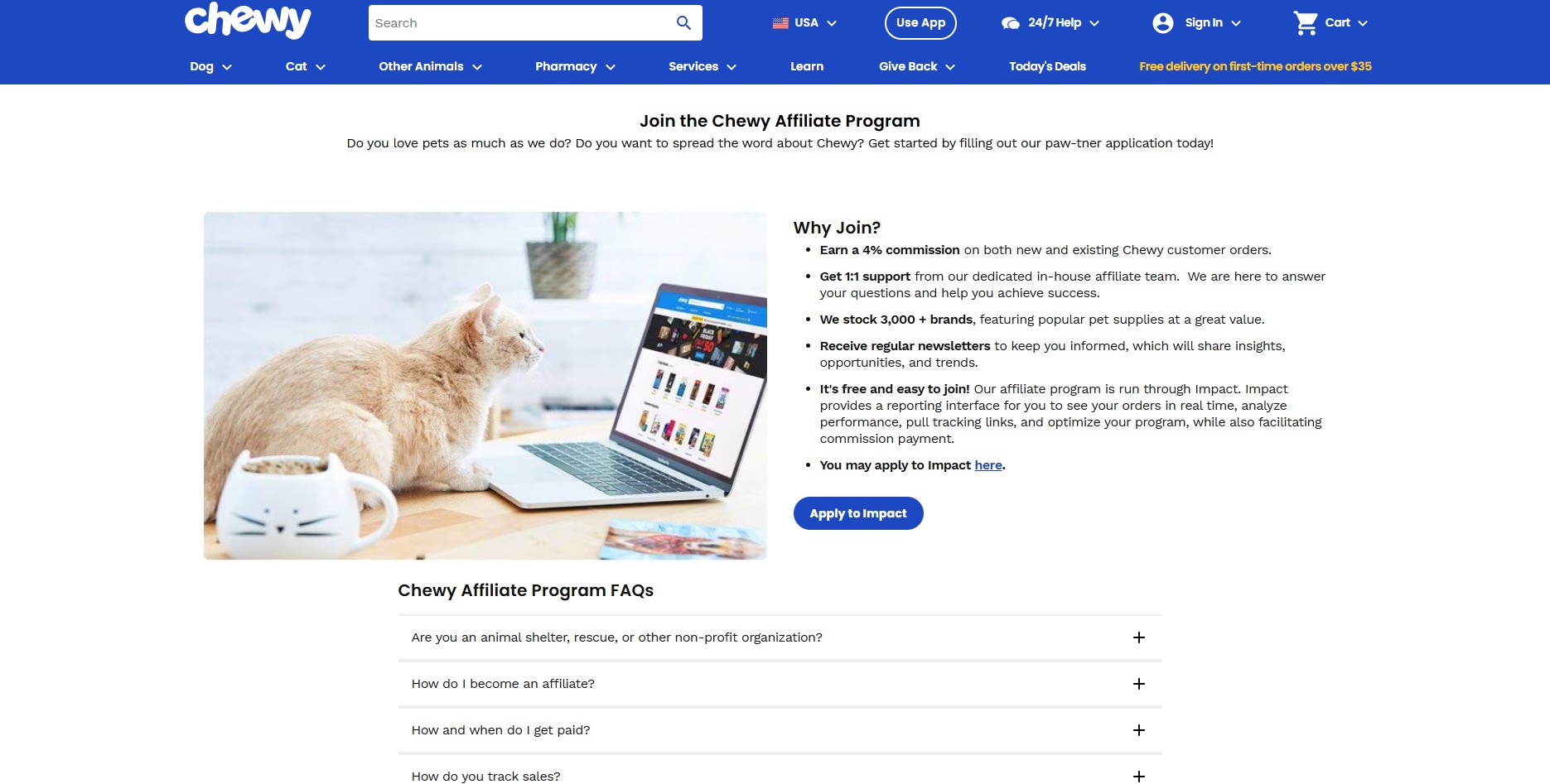 Programa de Afiliados de Chewy