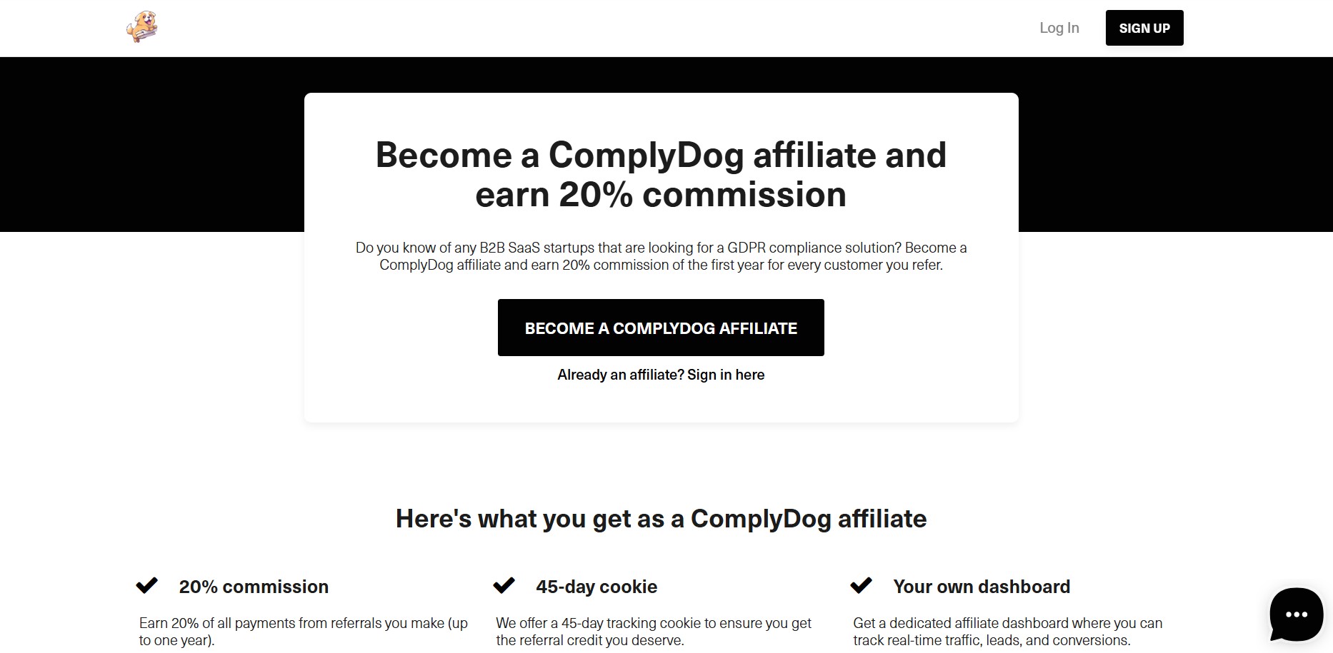 Programa de Afiliados de ComplyDog