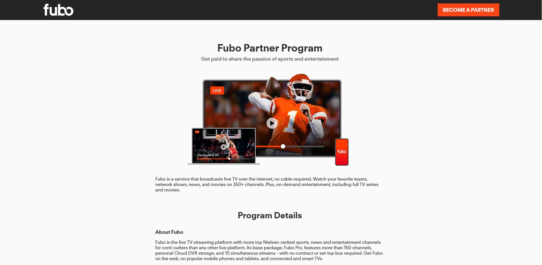 Programa de Afiliados de fuboTV