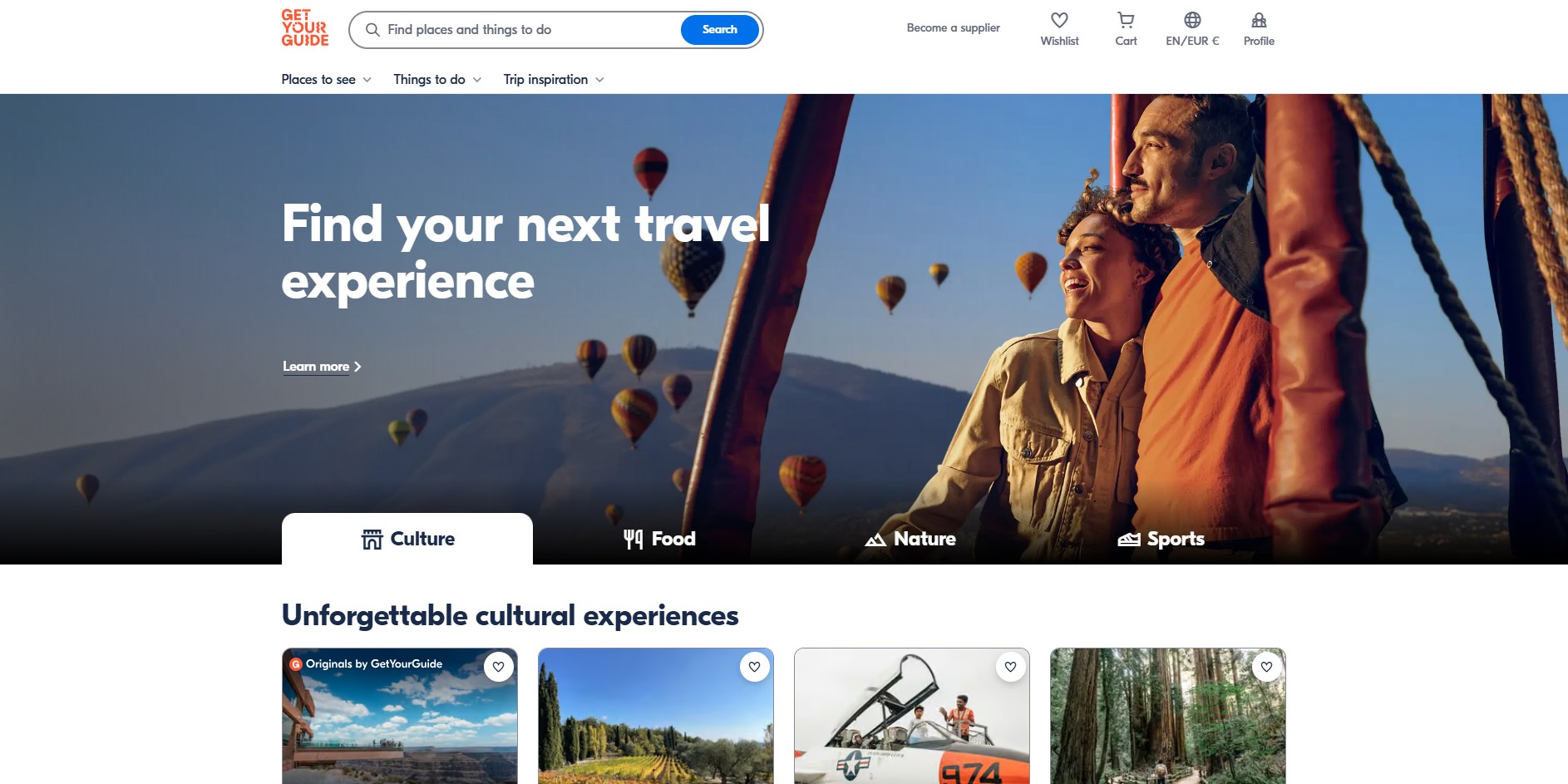 Programa de Afiliados de GetYourGuide