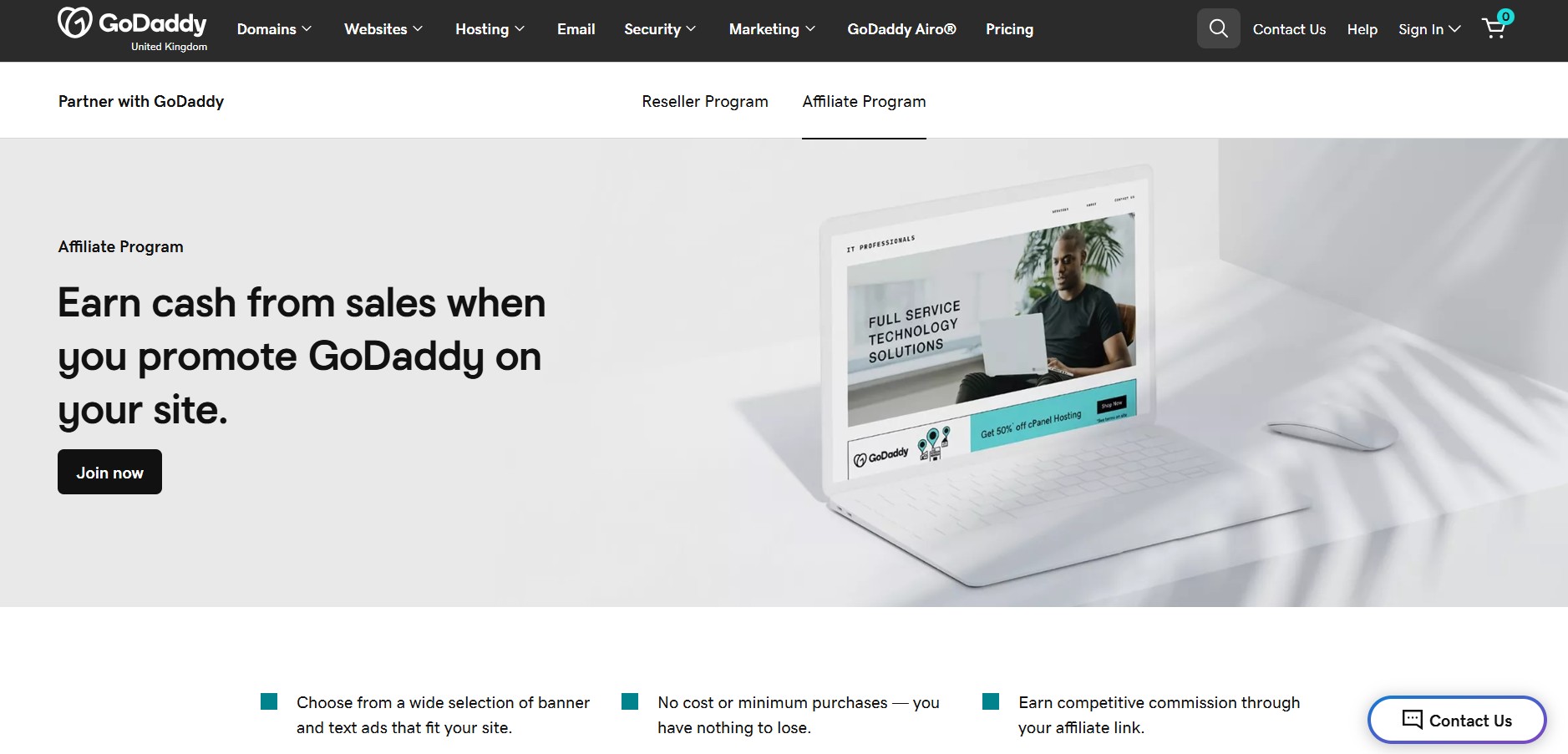 Programa de Afiliados de GoDaddy