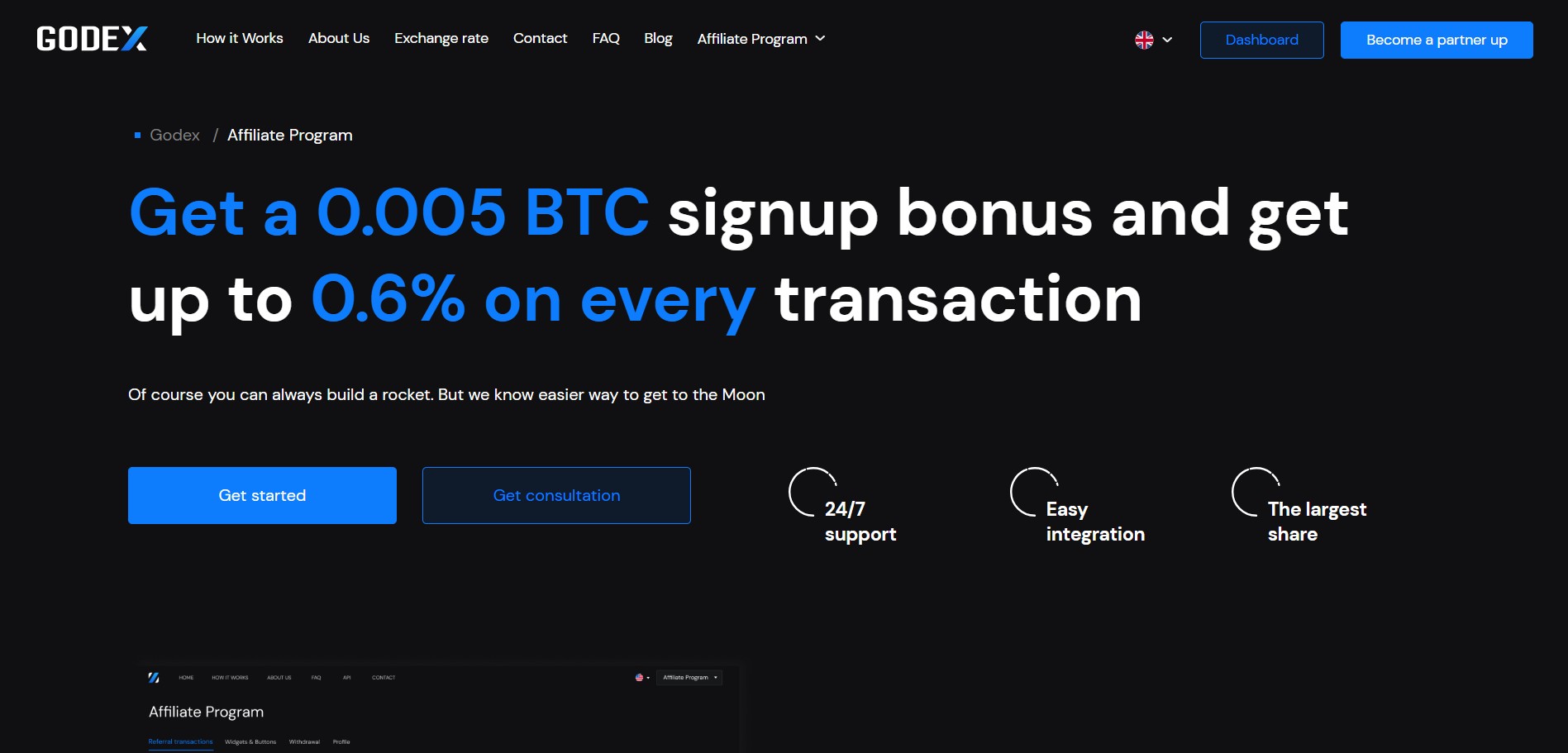 Programa de Afiliados de Godex Crypto
