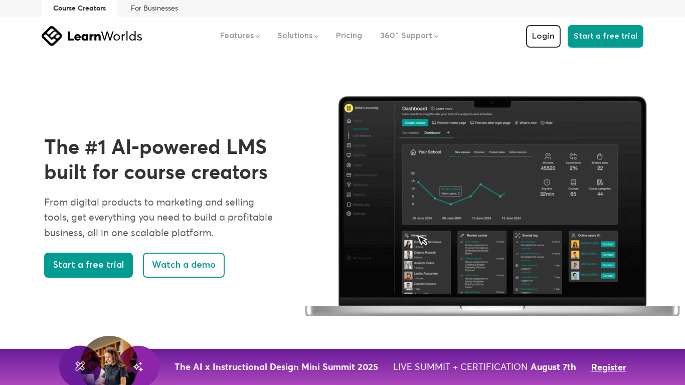 Programa de Afiliados de LearnWorlds