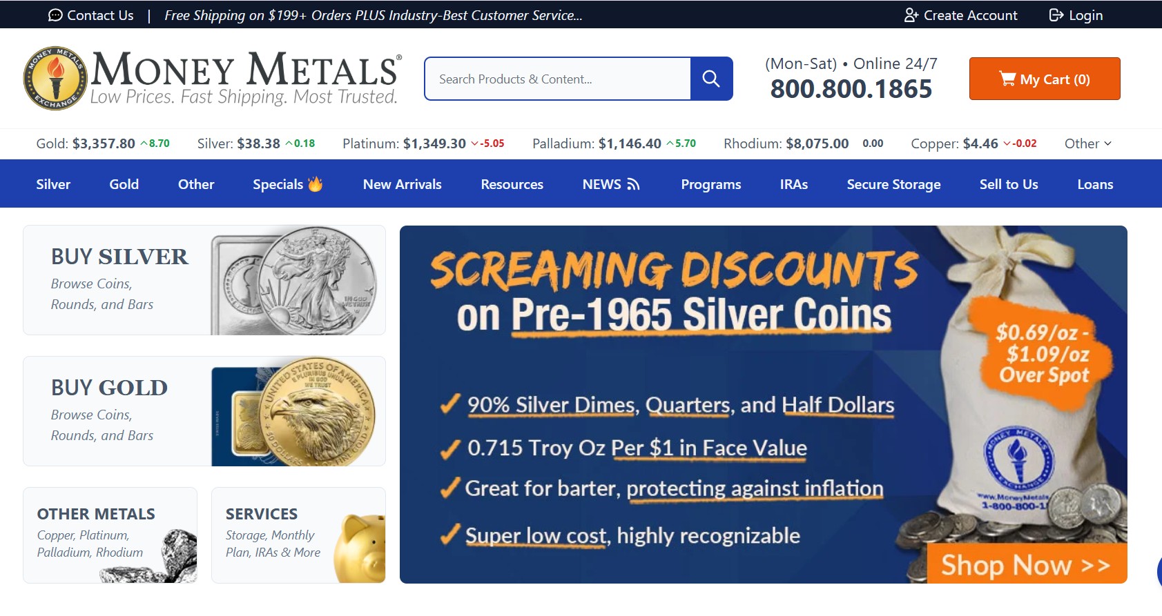 Programa de Afiliados de Money Metals Exchange