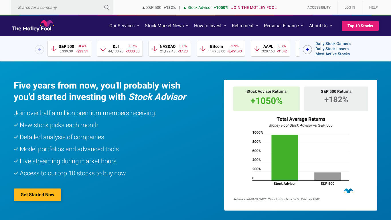 Programa de Afiliados de Motley Fool