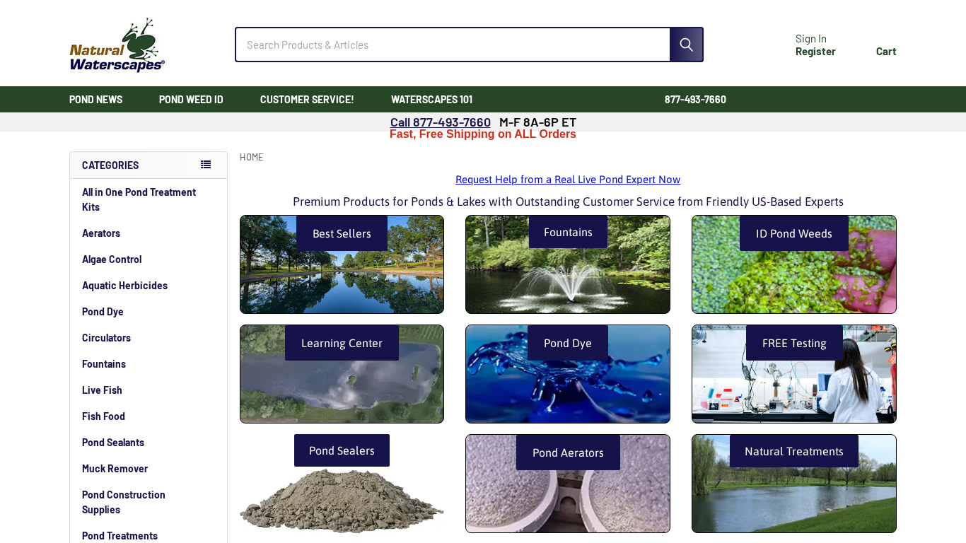 Programa de Afiliados de Natural Waterscapes