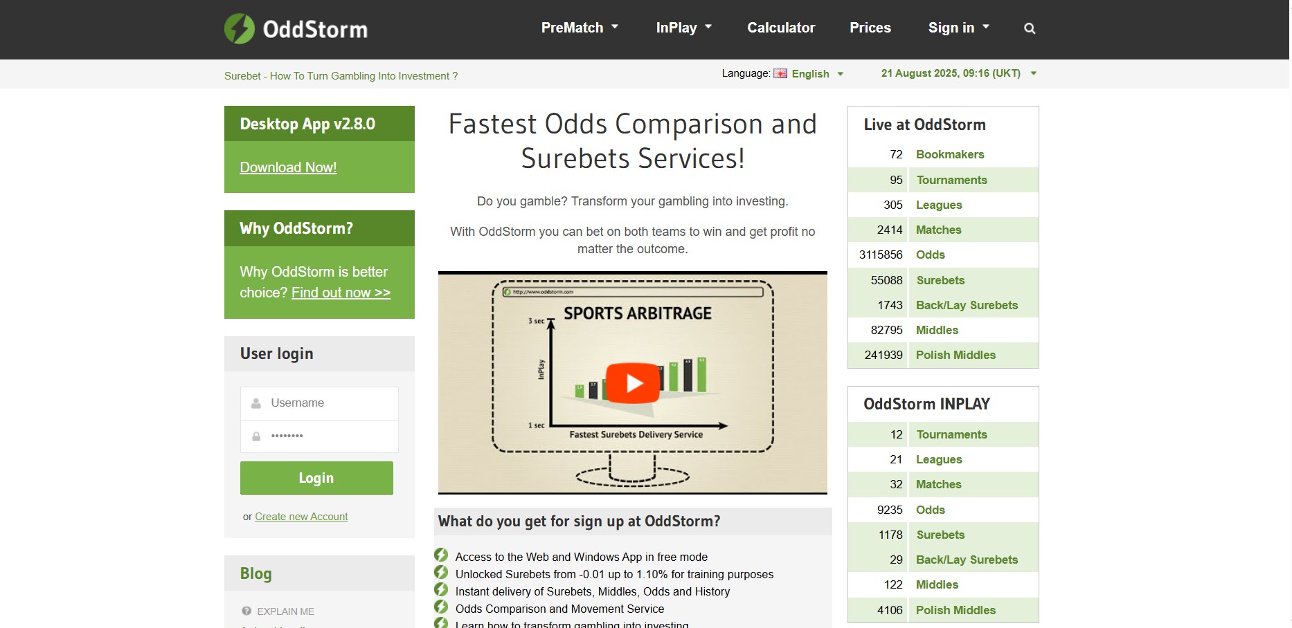 Programa de afiliados de OddStorm