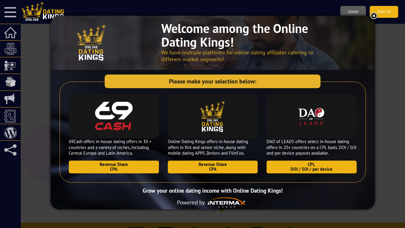 Programa de Afiliados de Online Dating Kings