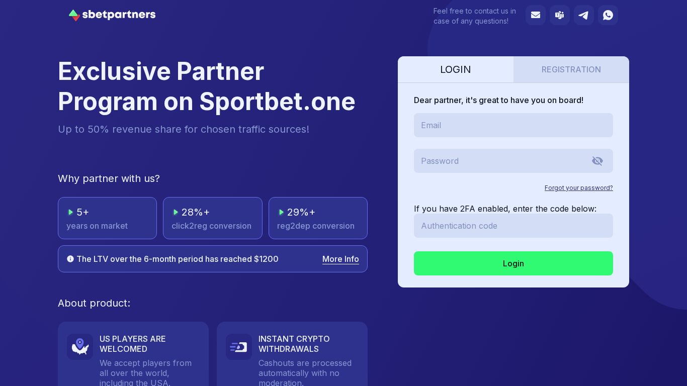 Programa de Afiliados SBETPARTNERS