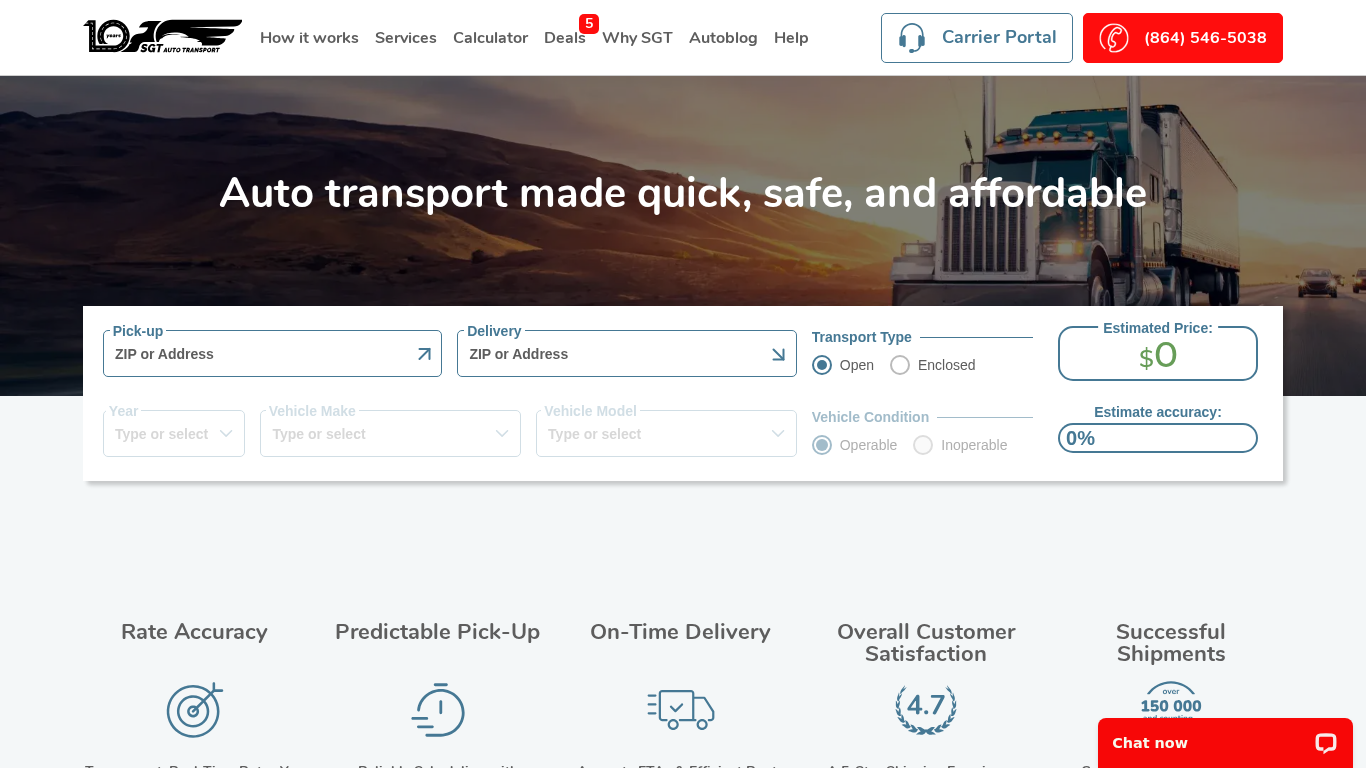 Programa de Afiliados de SGT Auto Transport